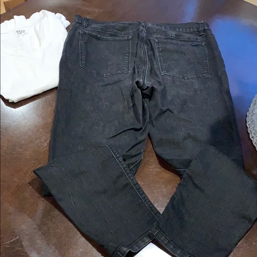 White House Black Market Black Jeans Large Reg